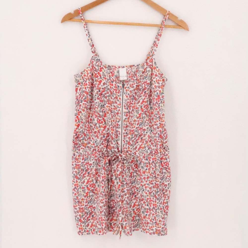 Vila Clothing Ditzy Floral Romper Womens Size XS Beachy Vacation Cami Layering